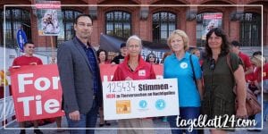 Tierversuche mit Nachtigallen - Übergabe Petition Nachtigallen